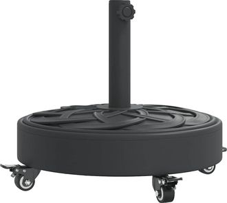 vidaXL Base Sombrilla Redonda Ruedas Para M&aacute;stiles &Oslash;38 / 48 Mm 27 Kg Vidaxl