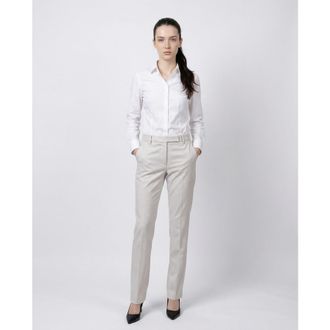 Brunello Cucinelli Snow White Tailored Trousers, Brand Size 46 (US Size 12)