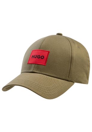 HUGO BOSS Baseball Cap HUGO Men-X 581-RL, Herren, open gr&uuml;n 389, Twill, Baumwolle, unifarben, Caps Baseball Cap, mit Markenlogo