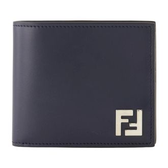 Fendi FF Squared Wallet - male - Fendi - Wallets & Cardholders - Blue - ONE SIZE - Accessories