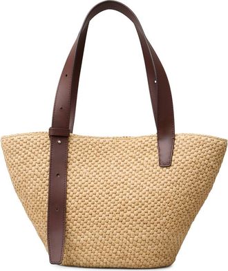 LI&Eacute; STUDIO The Small Bianca Woven Raffia Tote in Natural at Nordstrom