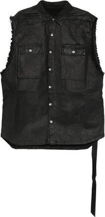 Rick Owens Sleeveless Denim Gilet