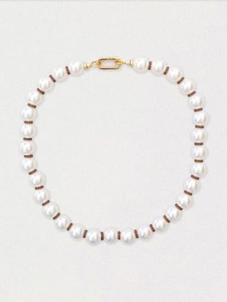 By Lilla Audrey Necklace in Pearl at Nordstrom, Size 16