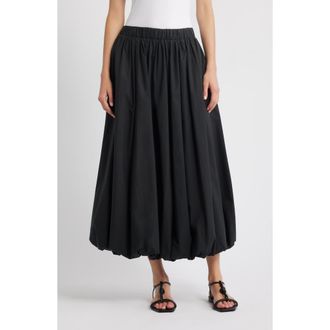 Rails Cala Cotton Blend Bubble Midi Skirt in Black at Nordstrom Rack, Size X-Small