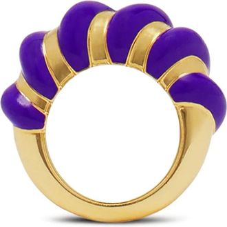 Lanvin Anello con dettaglio 3D - Oro