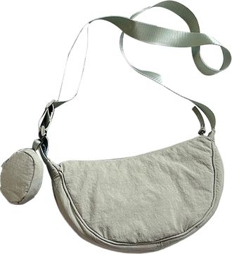 Generic Crescent Shoulder Bag, Small Crescent Bag | Men Women Stylish Small Sling - Compact Storage Bag, Nylon Crescent Shaped Handbag for Dating, Work, Green