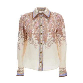 Zimmermann Alchemy Body Shirt - female - Zimmermann - Shirts - Beige - M - Blouses & Shirts