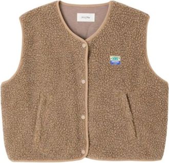 American Vintage Vests - Dames - Bodywarmers - Bruin - M/L - Polyester - Jassen