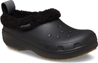 Crocs Classic Fleece Lined Shorty Clog in Black at Nordstrom, Size 6 Womens