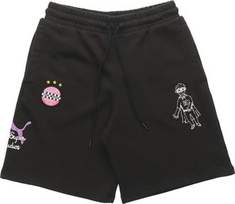 Puma x Kidsuper Studios Shorts Black White Purple Pink 530551-01