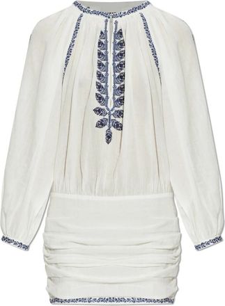 Isabel Marant Ludy Dress - Dames - Korte kleedjes - Wit - S - Katoen - Kleedjes