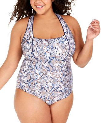 BECCA by Rebecca Virtue Animal Kingdom One Piece Bikini - Plus In Python