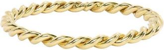 Zoe Lev Jewelry Twist Band Ring in Yellow Gold at Nordstrom, Size 7