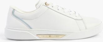Tommy Hilfiger Chic Court Sneaker Womens Trainers White Leather - Size UK 6