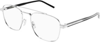 Saint Laurent Optical Frame - unisex - Brillen - Grijs - 56 MM - Accessoires