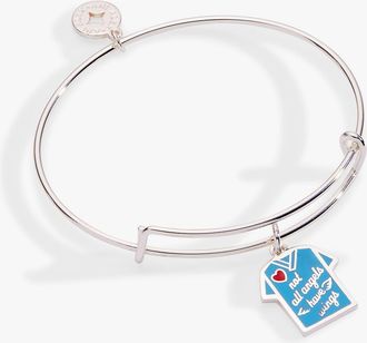Alex and Ani Not All Angels Have Wings Scrubs Bangle in Silver at Nordstrom