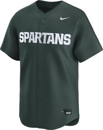 Nike Michigan State Spartans Nike Mens College Limited Baseball Jersey in Green | UNBB0DVMMST-0YS