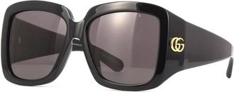 Gucci Grey Square Ladies Sunglasses GG1402SA 001 55