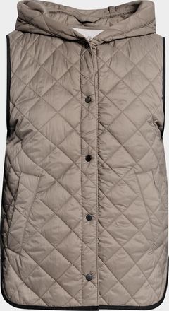 Brunello Cucinelli Quilted Nylon Padded Thermal Hooded Vest
