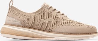 Cole Haan Mens &Oslash;riginal Grand Energyweave Stitchlite Wingtip Oxford Shoes - Beige Size 10.5