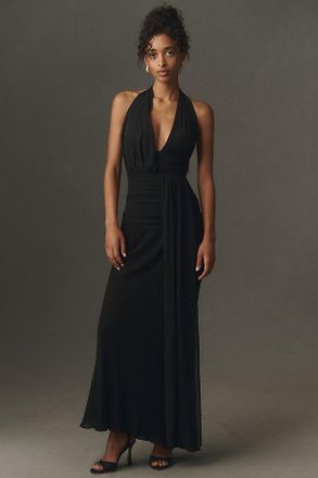 Bec&bridge Cassis Drape Maxi Dress