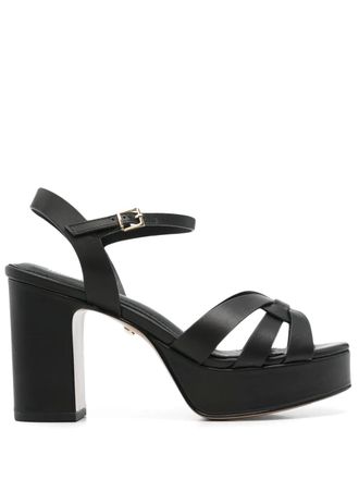 Lola Cruz 95mm Aria sandals - women - Calf Leather/Calf Leather/Calf Leather - 36 - Black