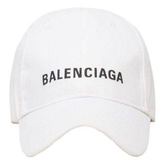 Balenciaga Cap White Black 529192310B29060