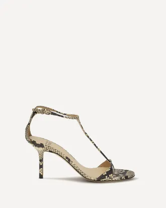 Francesco Russo Sandali in pelle stampa pitone Woman 37.5