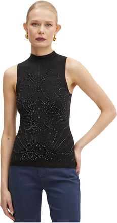 Guess Dames, Tops, Zwart, Maat: XS Viscose