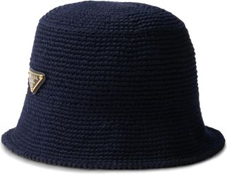 Prada Cappello bucket alluncinetto - Blu