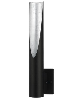 Eglo Eglo Barbotto 1 Light Wall Light With Black And Silver Finish