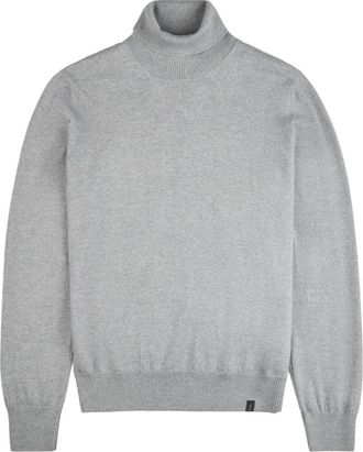 Fay Turtleneck wollen trui - Heren - Coltruien - Grijs - M - Wol - Truien & Vesten