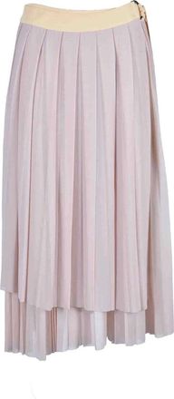 Erika Cavallini Semi Couture Pleated Wrap Skirt - Beige
