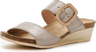 Naot Magic Luxe Womens Wedge Shoes Titanum Leather : EU 42 (US Womens 11) M