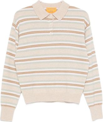Guest In Residence Polo Guest In Residence in cashmere a righe
