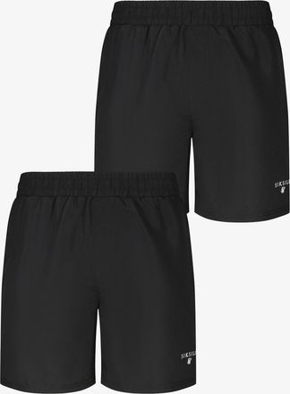 Siksilk Mens Black Pack of 2 Swim Shorts XXL