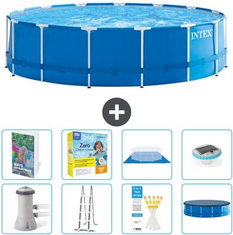 Intex Piscina Con Estructura Redonda - 457x122 Cm - 9-piezas S526