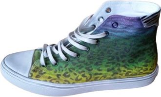 Saint Laurent Multicoloured Leopard Print Sneakers Size 38.5