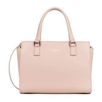 Lancaster Tote Bags, female, Pink, Size: ONE SIZE Zipp&eacute;e M Smooth Handbag