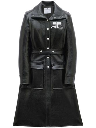 Courr&egrave;ges Reedition Vinyl Trench Coat