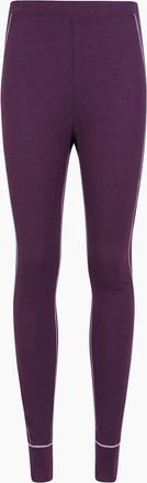 Mountain Warehouse Womens Mountain Warehouse Womens/Ladies Asgard Merino Wool Thermal Base Layer Leggings - Purple - Size: 16/32in