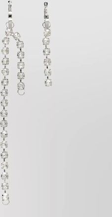 Maison Margiela crystal-embellished asymmetric earrings