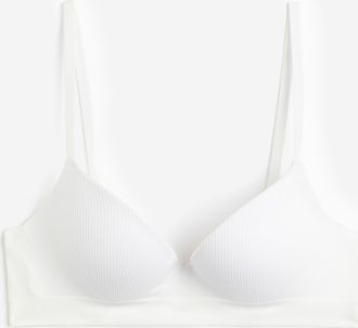 H&M Seamless Super-Push-up-BH - White