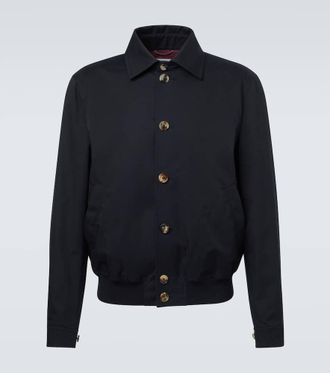 Brunello Cucinelli Cotton-blend blouson jacket