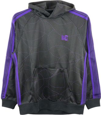 Needles x DC graphic-print hoodie - men - Polyester - M - Black