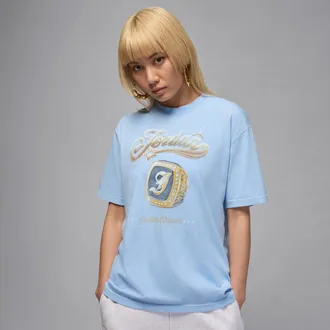 Nike Jordan Womens Jordan Graphic T-Shirt in Blue | IH7625-422