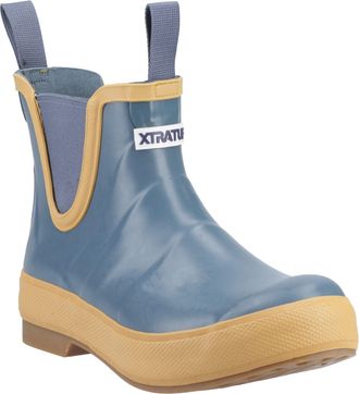 Xtratuf Legacy Deck Boot Rubber Womens Marine Wellington Boots - Navy - Size UK 4