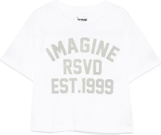 Izzue graphic T-shirt - women - Cotton - M - White