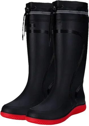Generic Mens Rain Boots Long Tube Water Shoes Work Platform Cotton Outer Wear
