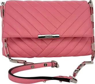 Isabel Marant Merine Quilted Leather Crossbody Bag in. Pink Leather